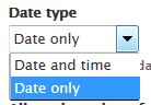 Date, or date and time